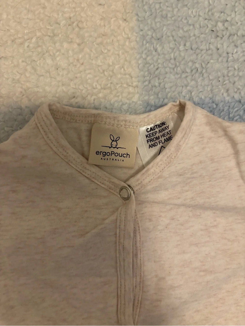Ergopouch 3-12 month Cream Sleep Sack Jacket - Soft Cozy Layer